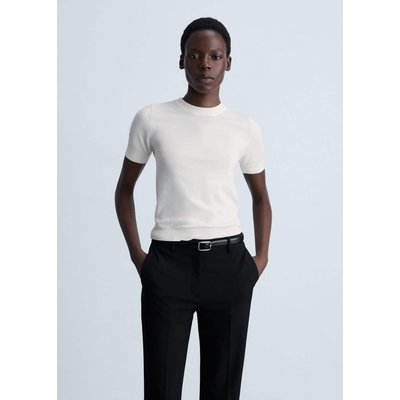 Pull-over maille fine manches courtes MANGO