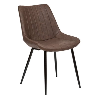 Chaise vintage effet cuir OLWEN ATMOSPHERA
