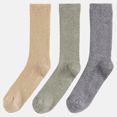 Lot de 3 paires de chaussettes chinées LA REDOUTE COLLECTIONS
