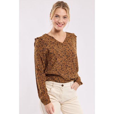 Blouse col V imprimée ARMOR-LUX