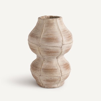 Ilyo Bleached Terracotta Vase, H35cm AM.PM