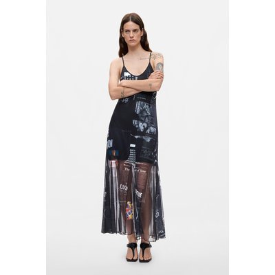 Robe à bretelles imprimée DESIGUAL