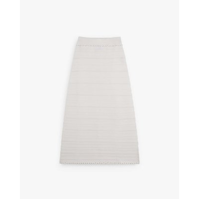 Jupe en tricot blanc avec clous SCALPERS