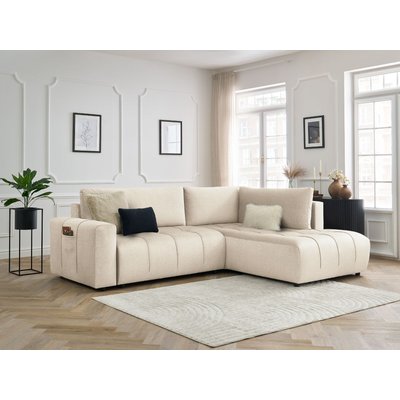 Canapé d'angle convertible 3 places en velours, ARSENE BOBOCHIC