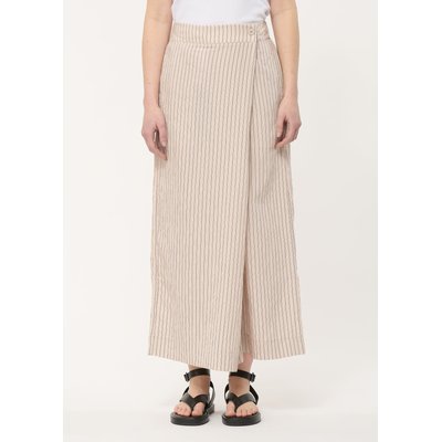 Pantalon rose asymétrique à fines rayures HUMILITY
