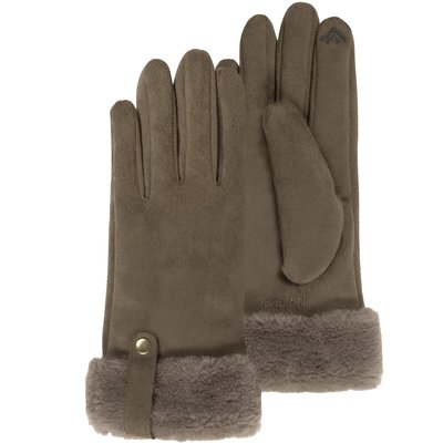 Gants tactiles, doublés en imitation fourrure, taille unique ISOTONER
