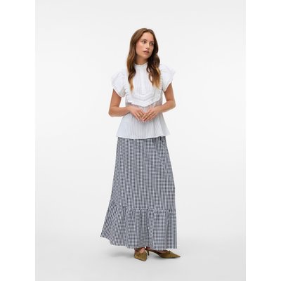 VMCHECK Taille haute Jupe longue Jupe VERO MODA
