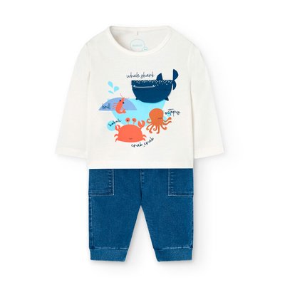 Ensemble t-shirt à manches longues et pantalon BOBOLI