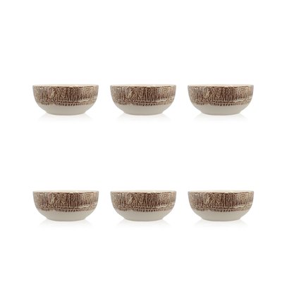 Lot de 6 coupelles en porcelaine 12cm, LODGE NOVASTYL