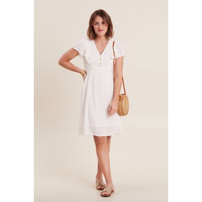 Robe droite fluide smockée BREAL