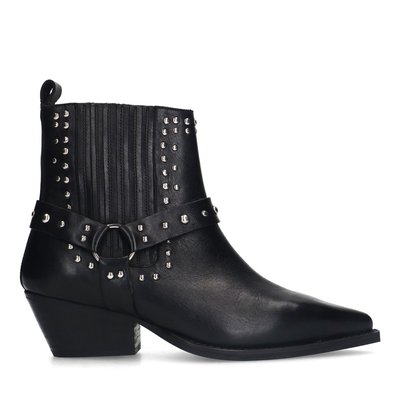 Bottines western en daim avec clous SACHA