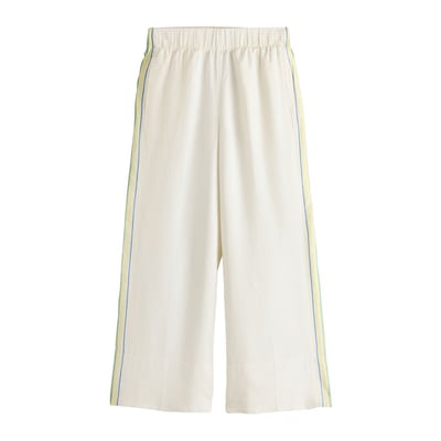 Pantalon en mélange de lin coupe large NEXT
