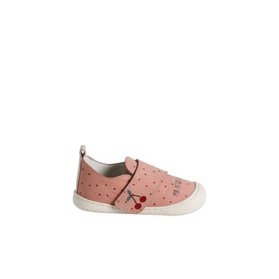 Chaussons scratchés en cuir souple VERTBAUDET