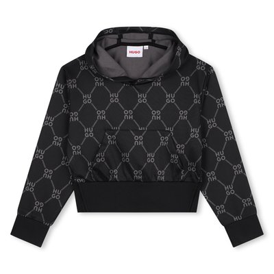 Sweat-shirt imprimé à capuche HUGO KIDSWEAR