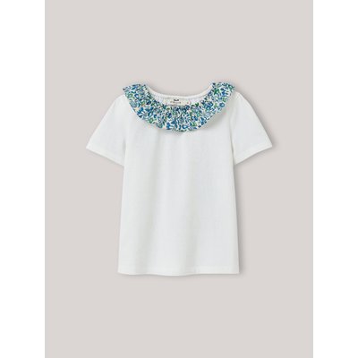 T-shirt col pierrot tissu Liberty en coton biologique CYRILLUS