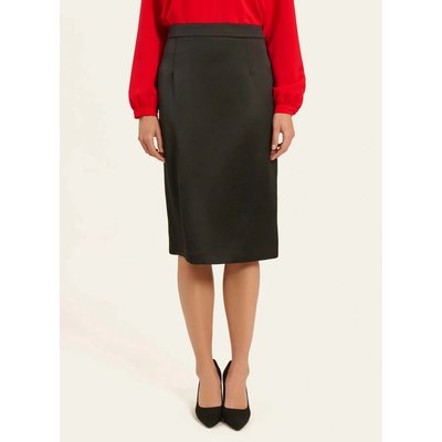 Jupe crayon taille haute satinée LIMI NAF NAF