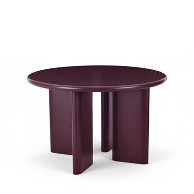 Table à manger ronde 4 personnes en bois - PYRANTH DRAWER