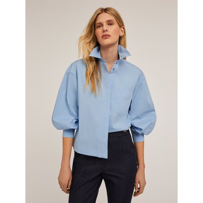 Chemise oversize en popeline de coton mélangé MOTIVI