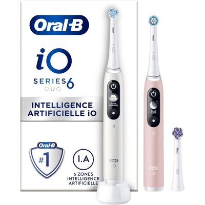 Brosse à dents électrique IO6 serie s duo pack white ORAL B