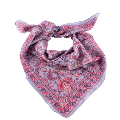 Foulard en laine imprimé Paisley BINDI ATELIER