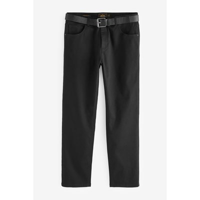 Pantalon avec ceinture coupe droite NEXT