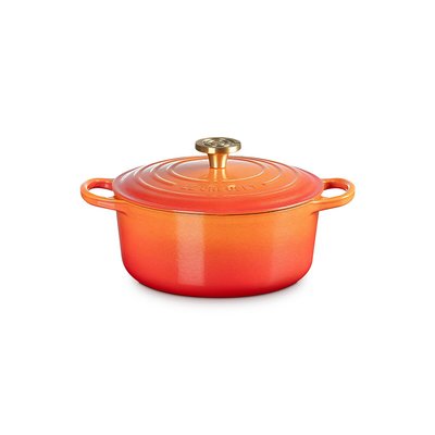 Cocotte ronde Édition Flamme Dorée LE CREUSET