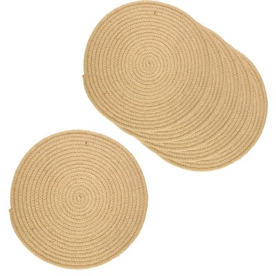 Set de table rond en jute naturelle (Lot de 6) AUBRY GASPARD