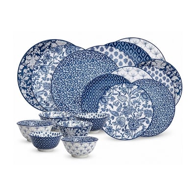 Service d'assiettes et bols 18 pièces, MAJORELLE ARTIME