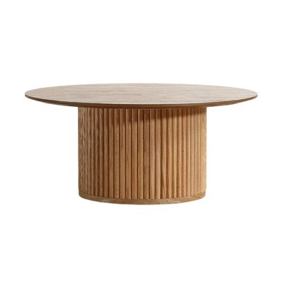 Table basse D80 cm placage chêne ZAGO
