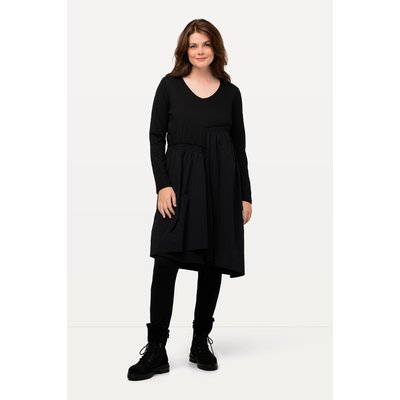 Robe midi à col en V et manches 3/4 ULLA POPKEN