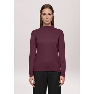 Pull-over en maille basique à col droit BETTY BARCLAY