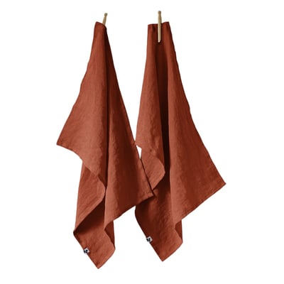 Lot de 2 torchon essuie-vaisselle lin Collection Soline EDEN