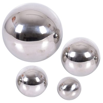 4 Balles réfléchissantes argentées TICKIT