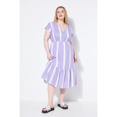 Robe midi en mousseline à rayures STUDIO UNTOLD