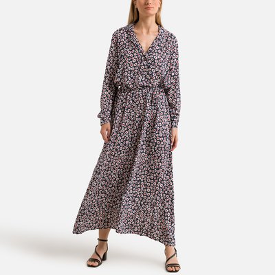 Vestido comprido e estampado VERO MODA