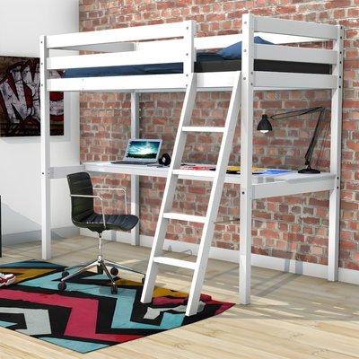 Lit mezzanine avec bureau TERRE DE NUIT