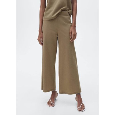 Pantalon palazzo crop MANGO