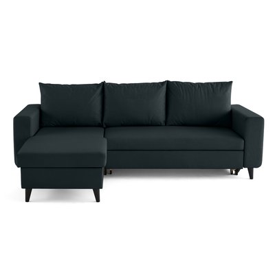 Canapé d'Angle Convertible en Cuir vegan 4 places - NORDIC LISA DESIGN