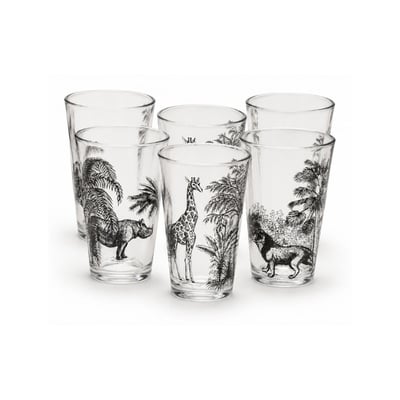 Lot de 6 verres, SAVANA ARTIME