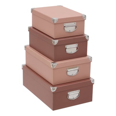 Lot de 4 boîtes rectangulaires BOX' 5FIVE SIMPLY SMART