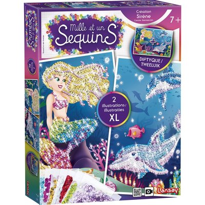 Mille et un sequins coffret diptyque sirene 6+ LANSAY