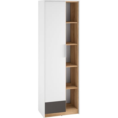 Armoire ado 1 porte niches rainurées TORINO RECOLLECTION