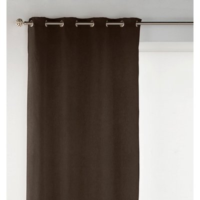 Rideau à oeillets en velours bois 140x270 cm à l'unité NAF NAF HOME