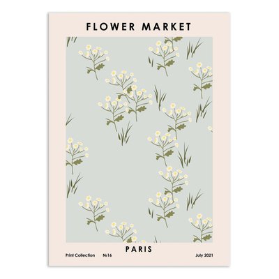 Affiche 30x40 cm - Flower Market Paris - NKTN WALL EDITIONS