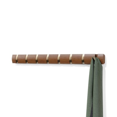 Portemanteau mural bois 8 patères  Flip UMBRA