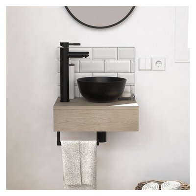Lave-mains plan épais + vasque + robinet SOHO MOB IN