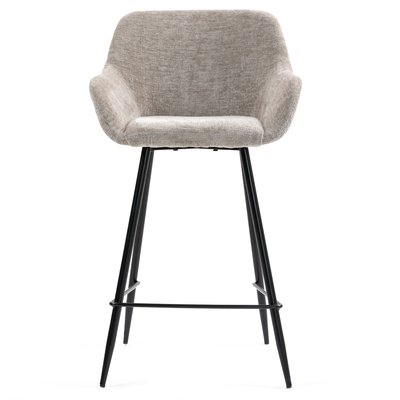Chaise snack tissu chenille gris HIBIS ZAGO
