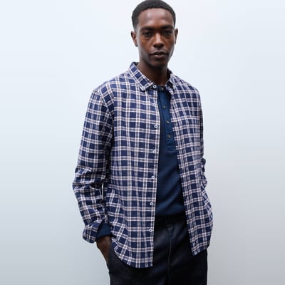 Chemise en flanelle à carreaux en coton BIO GOTS MONOPRIX