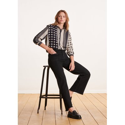 Jean flare en coton LA FEE MARABOUTEE