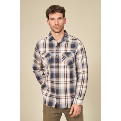 Chemise à carreaux en maille MCS